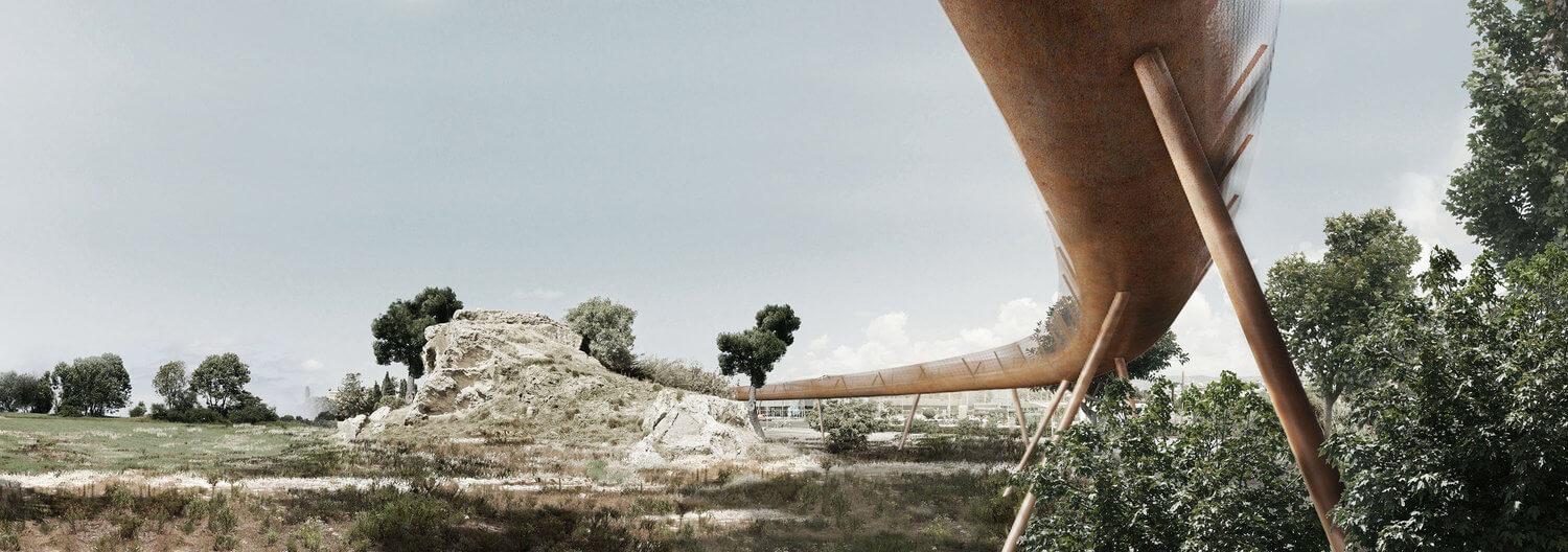 Paphos Archaeological Site Pedestrian Bridge